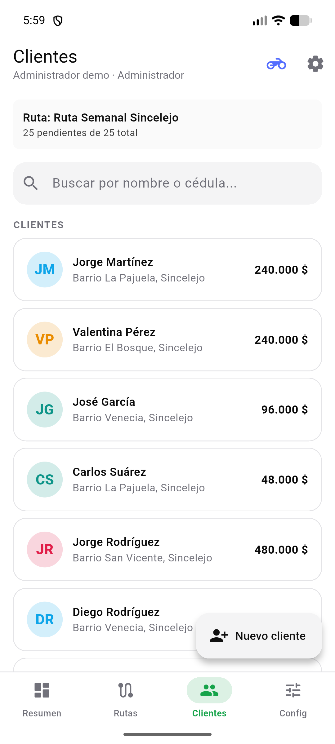 Clientes