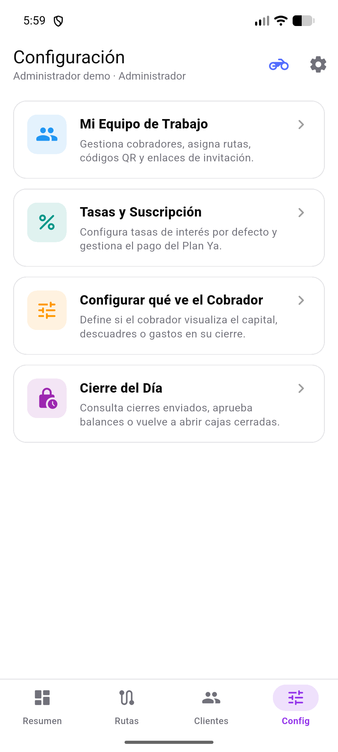 Configuración