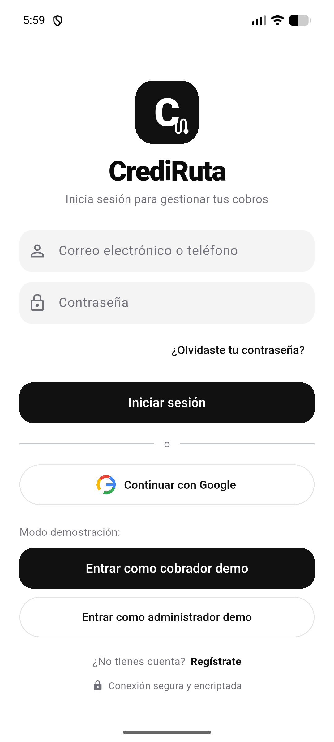 Inicio de sesión